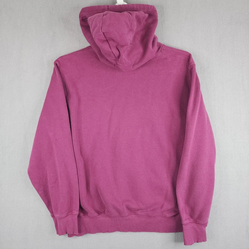 The North Face Mens‎ Hoodie Burgundy Graphic Logo Pullover Large